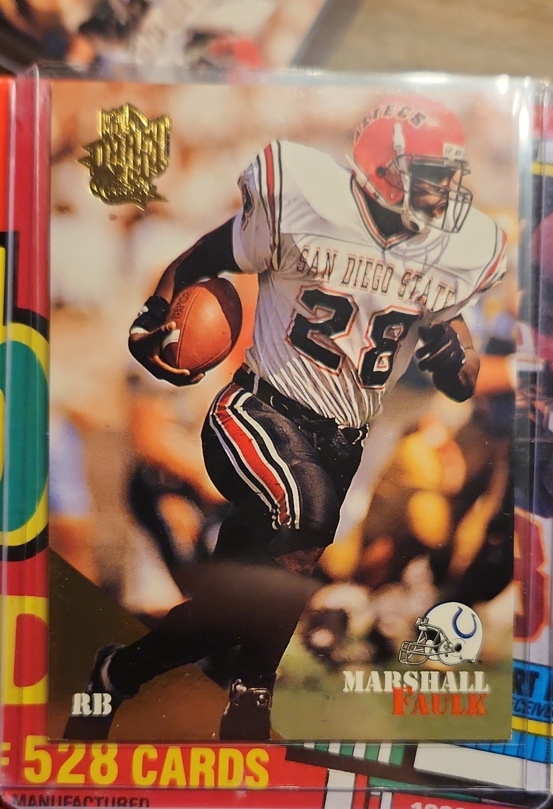 1994 Classic NFL Draft - Marshall Faulk #3 2 Card - Base And  Gold (RC)