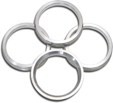 Aluminum Hub Centric Rings 73.1mm Od To 60.1mm Id Wheel Bore Spacers 4-pack Set Aluminum Hub Centric Rings 73.1mm Od To 60.1mm Id Wheel Bore Spacers 4-pack Set