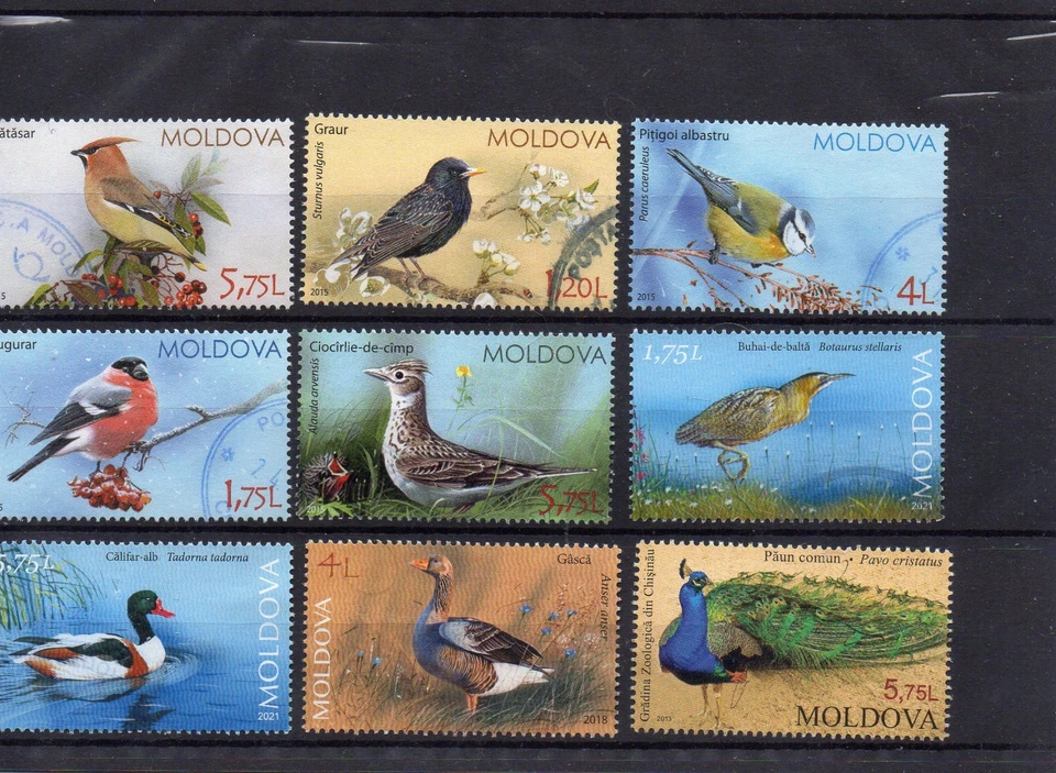 TRES BEAU LOT DE 22 Valeurs de MOLDAVIE - neuf & oblit. FAUNE - Photo 1/2