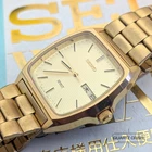 1987 Seiko Spirit Quartz gold vintage wristwatch (7n48-5000)