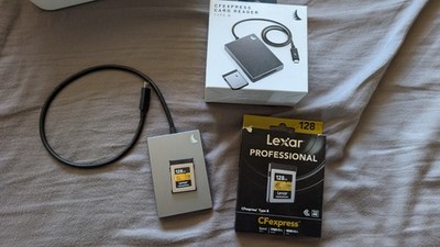 Lexar Professional CF Express Typ B 128GB Gold 1750MB/s + Angelbird Reader