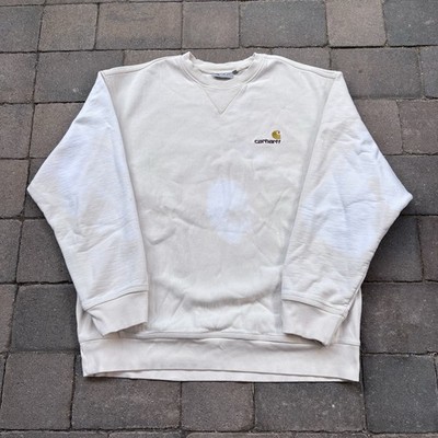 Carhartt Work In Progress Mens XL Crewneck Sweatshirt American Script Distressed