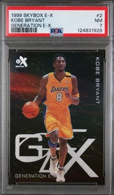 KOBE BRYANT 1999 SKYBOX E-X GENERATION E-X GRADED CARD # 2 PSA 7 