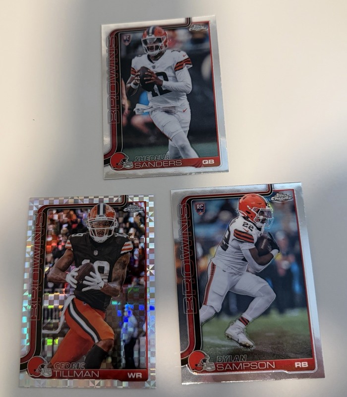 2025 Topps Chrome Shedeur Sanders Pulsar Refractor RC #315