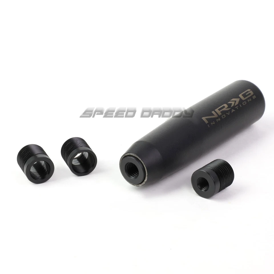 NRG 5" TALL UNIVERSAL HEAVY WEIGHTED RACING MANUAL GEAR STICK SHIFT KNOB BLACK - Image 3 of 4