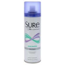 Aerosol Unscented Anti-Perspirant  Deodorant by Sure for Unisex - 6 oz Deod...