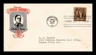 DR JIM STAMPS US COVER ETHELBERT NEVIN FAMOUS AMERICANS FDC TORKEL GUNDEL