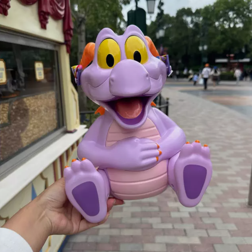 2024 Authentic Shanghai Disney Purple Dragon figment Popcorn Bucket