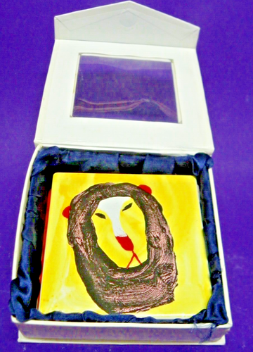 Columbia Alumni Assoc. Set of 4 Ceramic Drink Coasters Assorted Animal Images - Picture 7 of 8