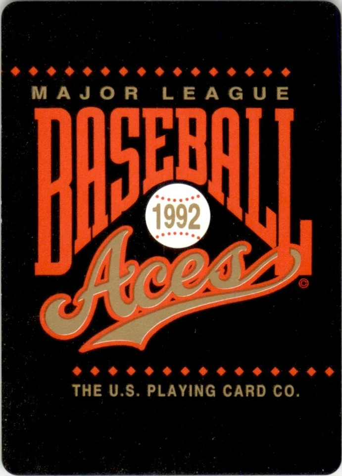 1992 U.S. Playing Card Co. Baseball Aces 8 of Hearts Cal Ripken Jr. Orioles - Image 2 of 2