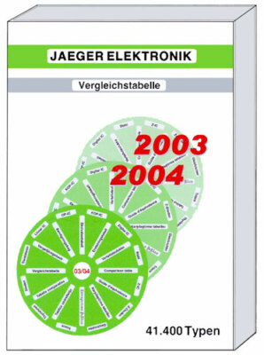 JAEGER ELEKTRONIK SEMICON - ELECTRONIC COMPONENT EQUIVALENT BOOK - FREE DELIVERY