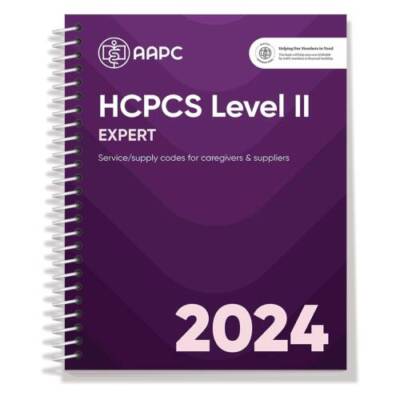 2024 HCPCS Level II Expert- HCPCS Code Book - Spiral-bound By AAPC - GOOD