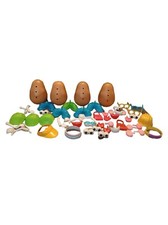 Vintage 1985 Hasbro Preschool Playskool Mr.Potato Head. Huge Lot  4 spuds   