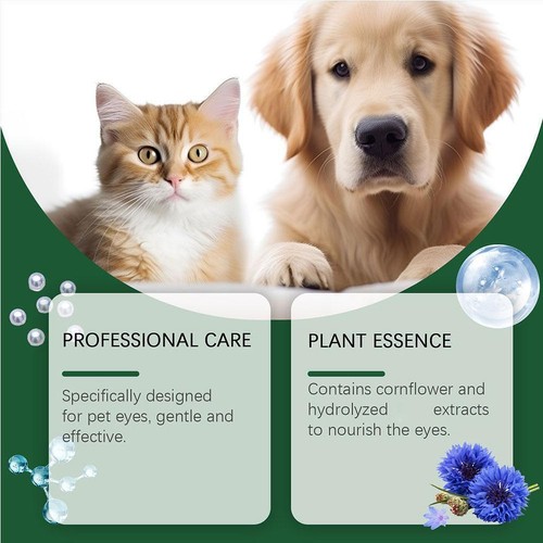 60ml Pet Dog Cat Anti-Inflammatory Eye Drops Tear Stain Conjunctivitis K9K0 - Picture 6 of 12