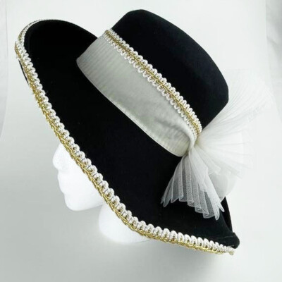 Deborah New York vintage womens hat Vintage Deborah New York Ladies Designer Millinery 100% Wool  main image 2