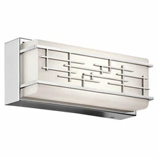 Kichler Zolon 12 inch Chrome LED Bath Light Wall Orig $345