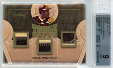 2012 SPORTKINGS TRIPLE PATCH GOLD 1/1 #TP14 DAVE WINFIELD PATCHES BGS MINT 9