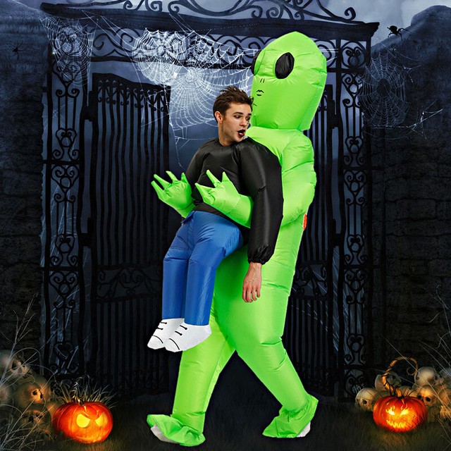 Funny Inflatable Animal Costume Ride Carry Costume ET Alien Wrestler