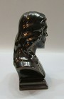 Jesus Vintage 1970's 8" Statue Bust Dark Brass Color Ceramic Porcelain FREE S/H — photo 3