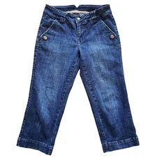 JAG Capri Jeans with Stretch Waistband, Size 6