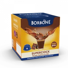CHOCOLATE CAFFÈ BORBONE SUPERCIOCK - 16 DOLCE GUSTO COMPATIBLE CAPSULES 20g