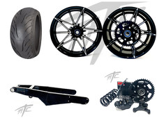 330 OSD BLACK CONTRAST CUT "EMPIRE" FAT TIRE KIT BLACK ARM 08-12 SUZUKI HAYABUSA