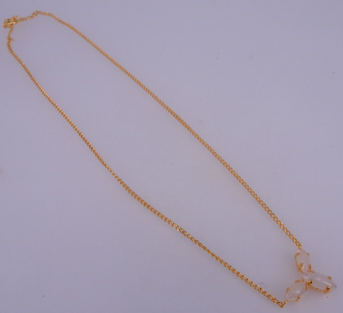Neugablonz Dieter Knobloch: Feines Vintage Collier Mondstein (106849) - Picture 5 of 5