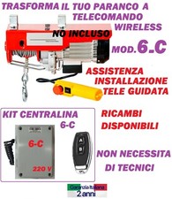 400kg/800kg Trasforma Paranco Elettrico wireless Senza Fili da 150m  6-C