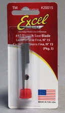 EXCEL #15 NARROW SAW REPLACEMENT BLADES 5 PK carving shaping model EXL20015 NEW