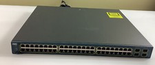 Cisco Catalyst 3560 Series WS-C3560-48PS-S V04 VO5 PoE-48 Port Ethernet Switch