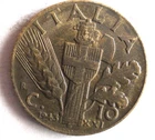 1943 ITALY 10 CENTESIMI - Excellent Coin - FREE SHIP - Bin #354