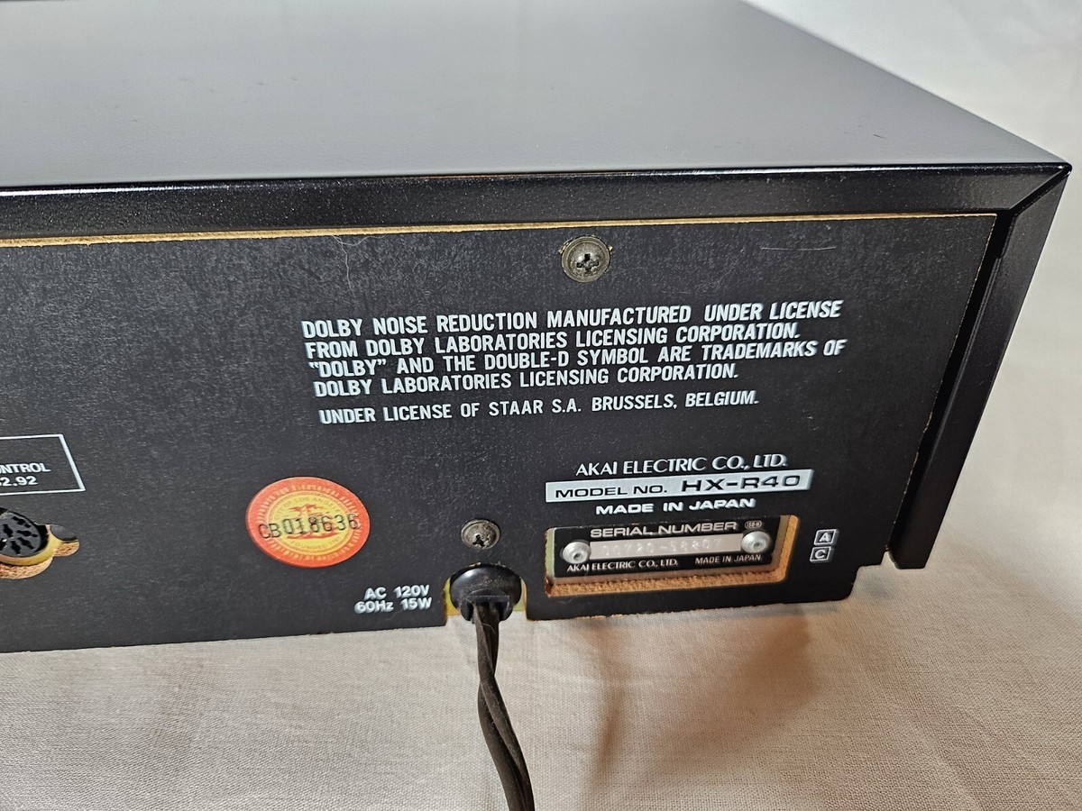 Akai Stereo Cassette Deck Model HX-R40 No Remote | eBay