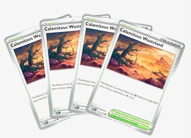 Calamitous Wasteland 175/193 - Paldea Evolved - Pokemon Stadium Playset Card Lot