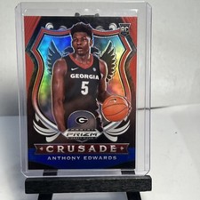 2020 Prizm Draft Picks Anthony Edwards Red / White / Blue Crusade Rookie Prizm