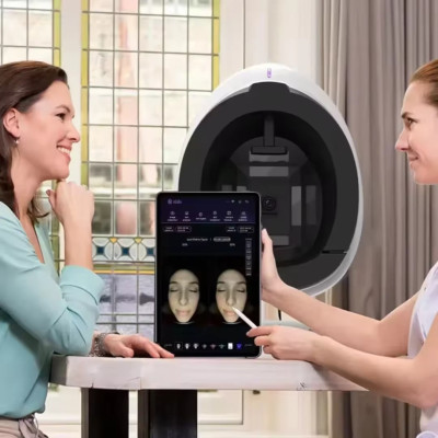 3D Facial 8 Spectra Skin Mirror Analyzer Detection and Diagnosis of Skin Problem