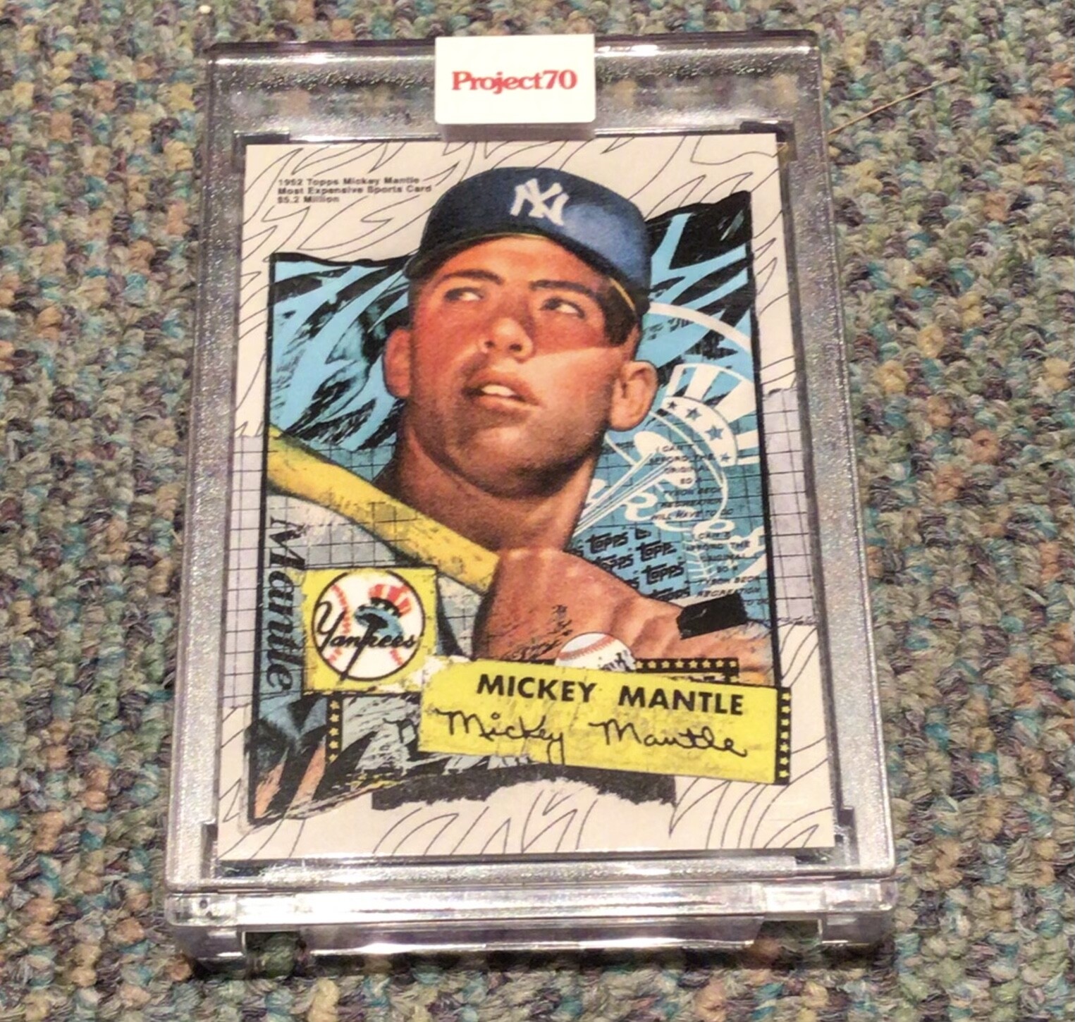 Topps Project 70 #121 1952 Topps Mickey Mantle X Tyson Beck NY Yankees Bowman