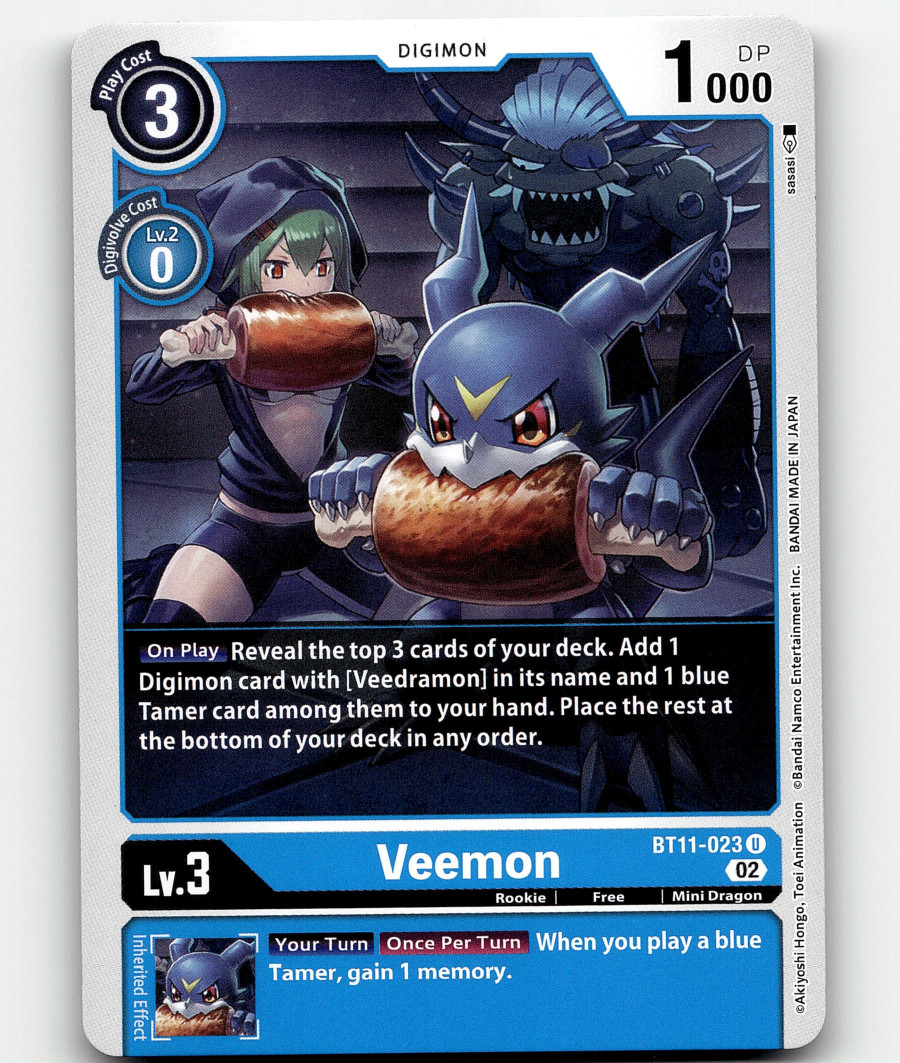 Digimon Veemon Dimensional Phase Uncommon