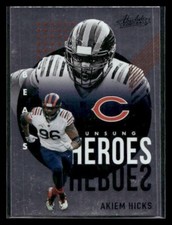 2021 Panini Absolute #UH16 Akiem Hicks Chicago Bears
