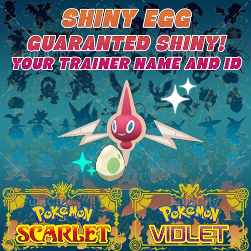 ROTOM POKEMON SCARLET VIOLET ✨ SHINY EGG 6 IV ✨ CUSTOM AVAILABLE ✨