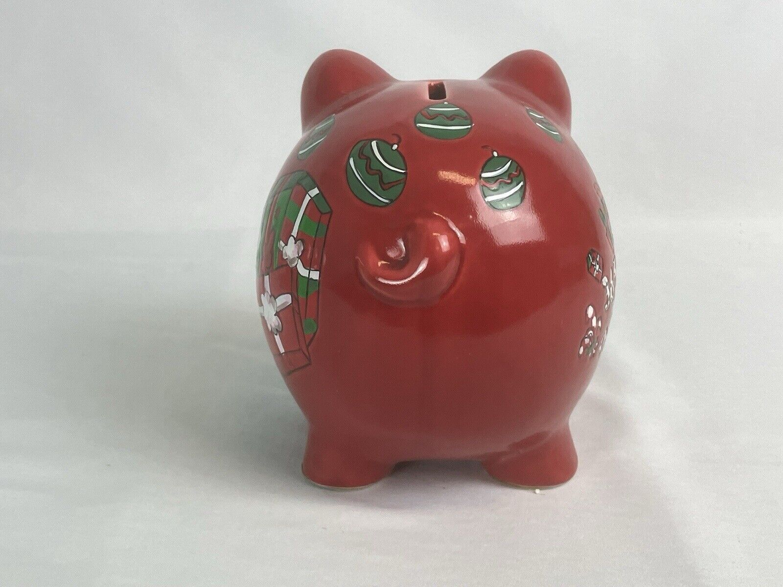 365 Days Till Christmas Piggy Bank Ceramic 6" Long 4" Wide, 4.5" Tall New in Box
