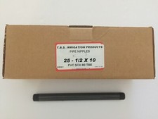 12-pc--1/2" x 10 PVC Pipe Nipple Sch 80, Qty. 12 pc