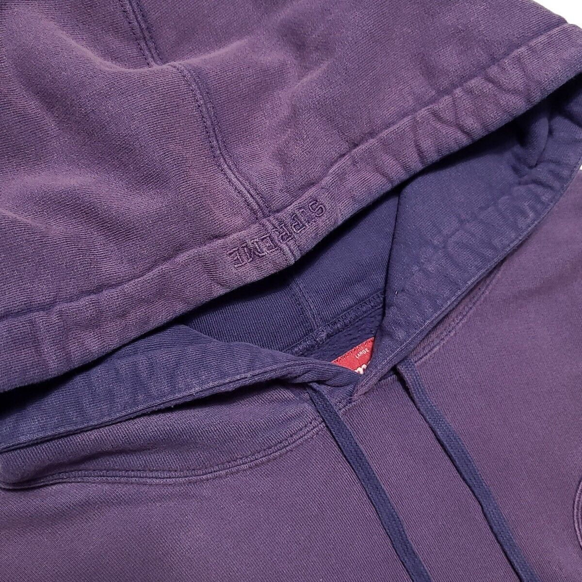 Supreme Overdyed S Logo Hooded Sweatshirt Sz Large Purple | eBay Supreme Overdyed S Logo Hooded Sweatshirt Sz Large Purple | eBay