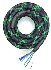 Custom COPPER 9-Wire Braided Snakeskin Car Home Audio Speaker cable Marine LOT