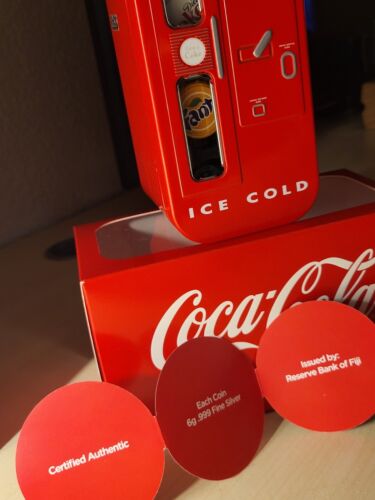 24 g Silbermünzen-Satz - Coca-Cola® Kronkorken & Verkaufsautomat - Farbe - 2020 - Bild 2 von 7