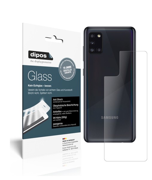 2X Schutzfolie FüR Samsung Galaxy A31 RüCkseite Matt - Anti-Shock 9H Folie Dipos-image