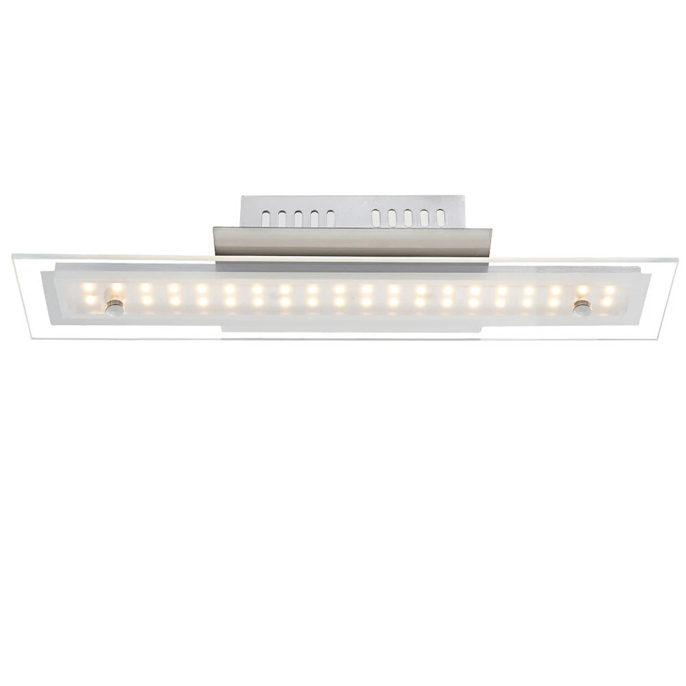 Plafoniera Lampada Sala Pranzo Vetro LED Lampadario Camera Letto Cromo - Immagine 2 di 4