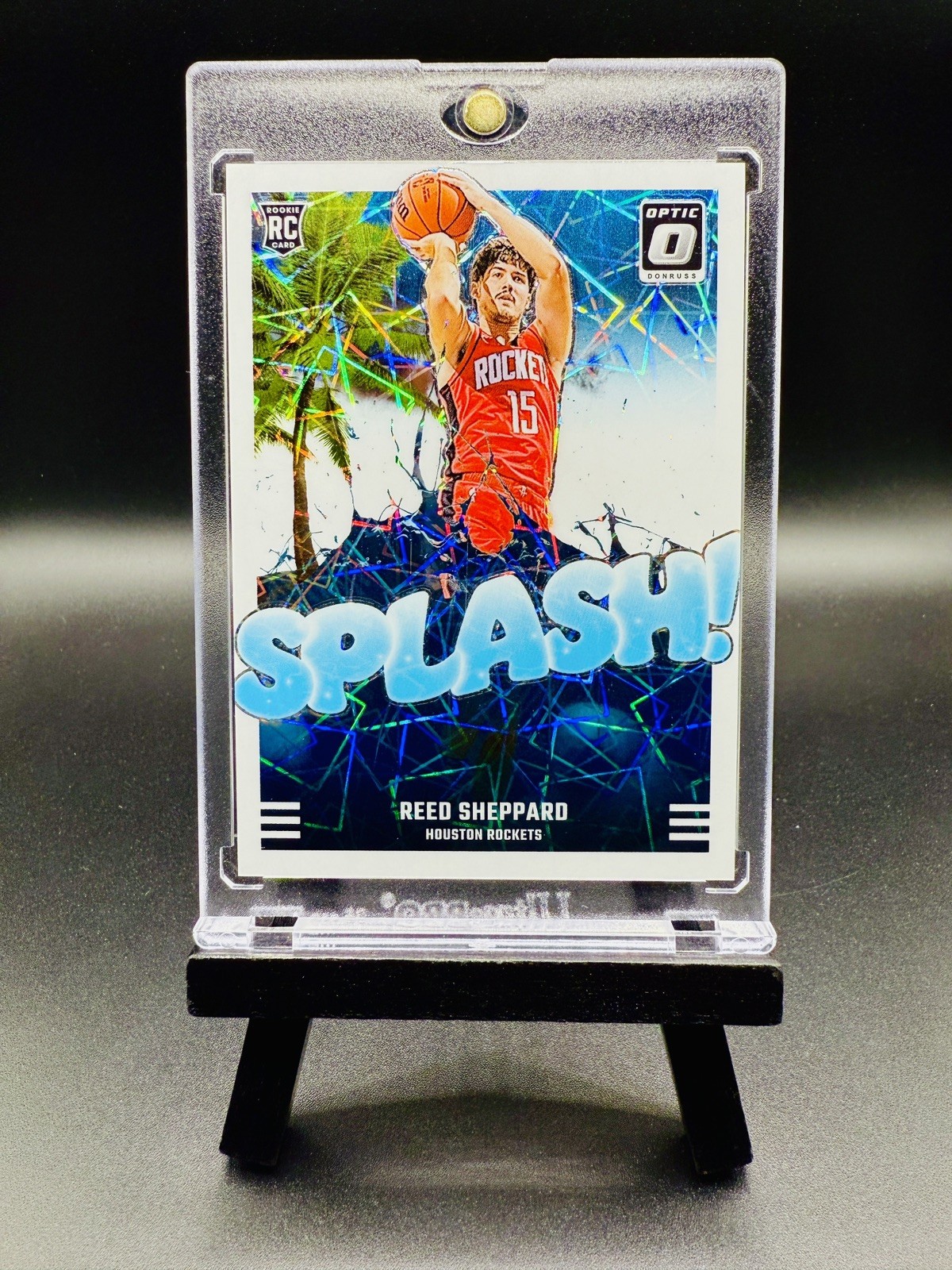 2024-25 Optic Basketball REED SHEPPARD RC No. 13 SPLASH WHITE VELOCITY #/59 SSP!