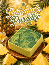 Handcrafted Goat Milk Soap BIG 5 oz Bar Pineapple Paradise