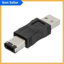 Practical Firewire IEEE 1394 6 Pin to USB A M/M Adapter - Easy Connectivity