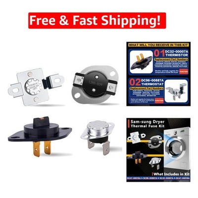 Samsung Dryer Repair Kit: Thermostat, Thermistor & Fuse for Reliable Performance